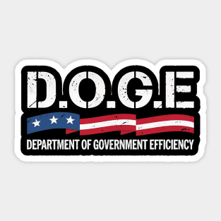 DOGE D.O.G.E. Department Of Government Efficiency Sticker